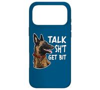 Custodia per iPhone 17 Pro Max Talk Sh_t Get Bit Belga Malinois Amante