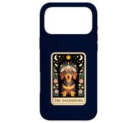 Custodia per iPhone 17 Pro Max Tarocchi Bassotto Celeste Floreale Cucciolo Art Witchy Dog Mom