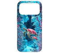 Custodia per iPhone 17 Pro Max Tartaruga marina barriera corallina amante dell'oceano Fauna marina