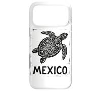 Custodia per iPhone 17 Pro Max Tartaruga marina del Messico azteco | tribale Maya - Stampa retrò timbro