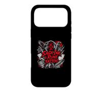 Custodia per iPhone 17 Pro Max Tatuaggio Saga Ink Rune Viking Norse Ravens Skull