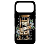 Custodia per iPhone 17 Pro Max Tatuaggio tradizionale a ghigliottina, con mento in su, medievale