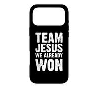Custodia per iPhone 17 Pro Max Team Jesus abbiamo già vinto