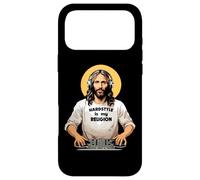 Custodia per iPhone 17 Pro Max Techno Merch HARDSTYLE IS MY RELIGION Jesus Hardstyle