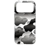 Custodia per iPhone 17 Pro Max Tempesta Nuvola Camo Monocromatico Astratto Mood Artwork Design