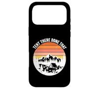 Custodia per iPhone 17 Pro Max Tenda There Done Haking Retro Tramonto Montagna Campeggio All'aperto