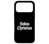 Custodia per iPhone 17 Pro Max Teologia Riformata Solus Christus Cristo Solo 5 Solas Design