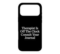 Custodia per iPhone 17 Pro Max Terapeuta Off Clock Consulta il tuo diario Terapia Counseling
