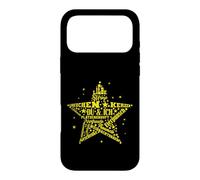 Custodia per iPhone 17 Pro Max Termini di Natale in forma di stella nuvola parola