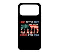 Custodia per iPhone 17 Pro Max Terra dei liberi a causa del coraggioso Memorial Veterans Day