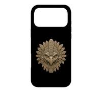 Custodia per iPhone 17 Pro Max Testa di guardiano dell'aquila Maya antica reliquia in pietra