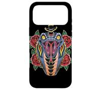 Custodia per iPhone 17 Pro Max Testa di serpente Vintage American Traditional Tattoo Style Art