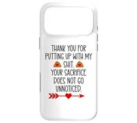 Custodia per iPhone 17 Pro Max Thank You for Putting Up With My Shit Work Funny Coworker