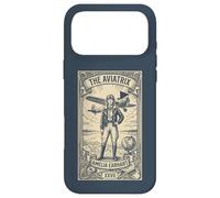 Custodia per iPhone 17 Pro Max The Aviatrix Tarocco Card, Vintage Female Pilot Aviation regalo