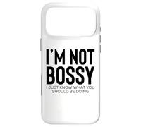 Custodia per iPhone 17 Pro Max The Boss I'm Not Bossy I Just Know What You Should Be Doing