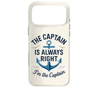 Custodia per iPhone 17 Pro Max The Captain Is Always Right, I’m the Captain, Funny Nautical