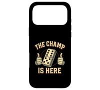 Custodia per iPhone 17 Pro Max The Champ Is Here Domino King Domino Player Tile Lover