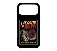 Custodia per iPhone 17 Pro Max The Code Is Alive Programmazione Humor Old Horror Movie Poster