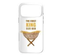 Custodia per iPhone 17 Pro Max The First King Size Bed - Christmas Nativity Manger Pun