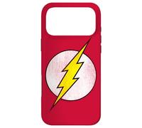 Custodia per iPhone 17 Pro Max The Flash Logo Distressed White & Yellow