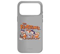 Custodia per iPhone 17 Pro Max The Flintstones Fred Wilma Betty Barney on Bike