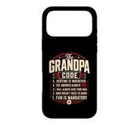 Custodia per iPhone 17 Pro Max The Grandpa Code Family Rules I nipoti Scherzo umoristico