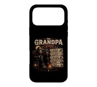Custodia per iPhone 17 Pro Max The Grandpa Code Funny Bigfoot Camping Humor Citazione