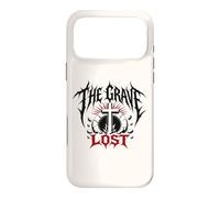 Custodia per iPhone 17 Pro Max The Grave, croce della risurrezione cristiana, arte heavy metal