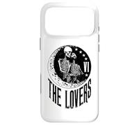Custodia per iPhone 17 Pro Max The Lovers Tarocchi Scheletro Luna Mezzaluna Vintage Gothic