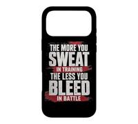 Custodia per iPhone 17 Pro Max The More You Sweat in Training, The Less You Bleed in Battle