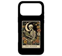 Custodia per iPhone 17 Pro Max The Reader Tarot Skeleton Moon Floral Book Lover