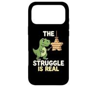 Custodia per iPhone 17 Pro Max The Struggles Real Dino T-Rex Pignatta Cartoon Animal