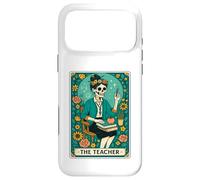 Custodia per iPhone 17 Pro Max The Teacher Tarot Card Skeleton Vintage Classroom Halloween