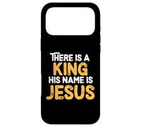 Custodia per iPhone 17 Pro Max There Is A King His Name Is Jesus Royal Christian Men Women