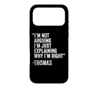 Custodia per iPhone 17 Pro Max Thomas Citazione Divertente Compleanno Personalizzato Nome Idea Ingegnere
