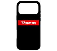 Custodia per iPhone 17 Pro Max Thomas Logo Gift or Costume For Boys and Men Named Tom