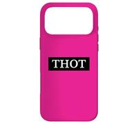 Custodia per iPhone 17 Pro Max Thot Meme Black Box Logo bianco She a Party Girl Club Thots