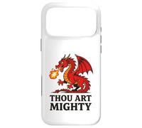 Custodia per iPhone 17 Pro Max Thou Art - Drago rosso potente con fiato di fuoco