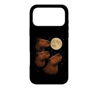 Custodia per iPhone 17 Pro Max Three Capybara Moon 3 Capybara Howling At The Moon