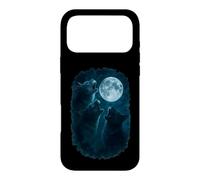 Custodia per iPhone 17 Pro Max Three Cats Howling At The Moon 3 Cat Moon