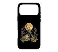 Custodia per iPhone 17 Pro Max Three Frogs Moon Vintage Amphibian Cottagecore Art