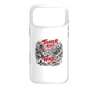 Custodia per iPhone 17 Pro Max Thunder cavalca la leggenda Yokai del vento e della tempesta