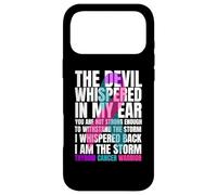 Custodia per iPhone 17 Pro Max Thyroid Cancer Awarrior Warrior Teal & Purple Pink Ribbon