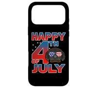 Custodia per iPhone 17 Pro Max Tibetan Mastiff Dog American Flag Sunglasses Happy 4th July