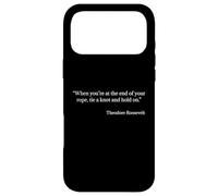 Custodia per iPhone 17 Pro Max Tie a Knot and Hold On Shirt Theodore Roosevelt Citazione