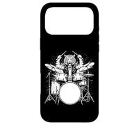 Custodia per iPhone 17 Pro Max Tiger Drummer Rock Wild Animal Suonare la batteria