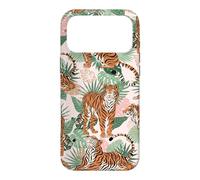 Custodia per iPhone 17 Pro Max Tiger in Tropical Palms Safari Theme