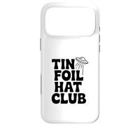Custodia per iPhone 17 Pro Max Tin Foil Hat Club per credenti UFO alieni