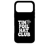 Custodia per iPhone 17 Pro Max Tin Foil Hat Club per credenti UFO alieni