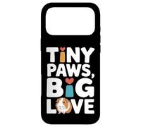 Custodia per iPhone 17 Pro Max Tiny Paws Big Love - Porcellino d'India